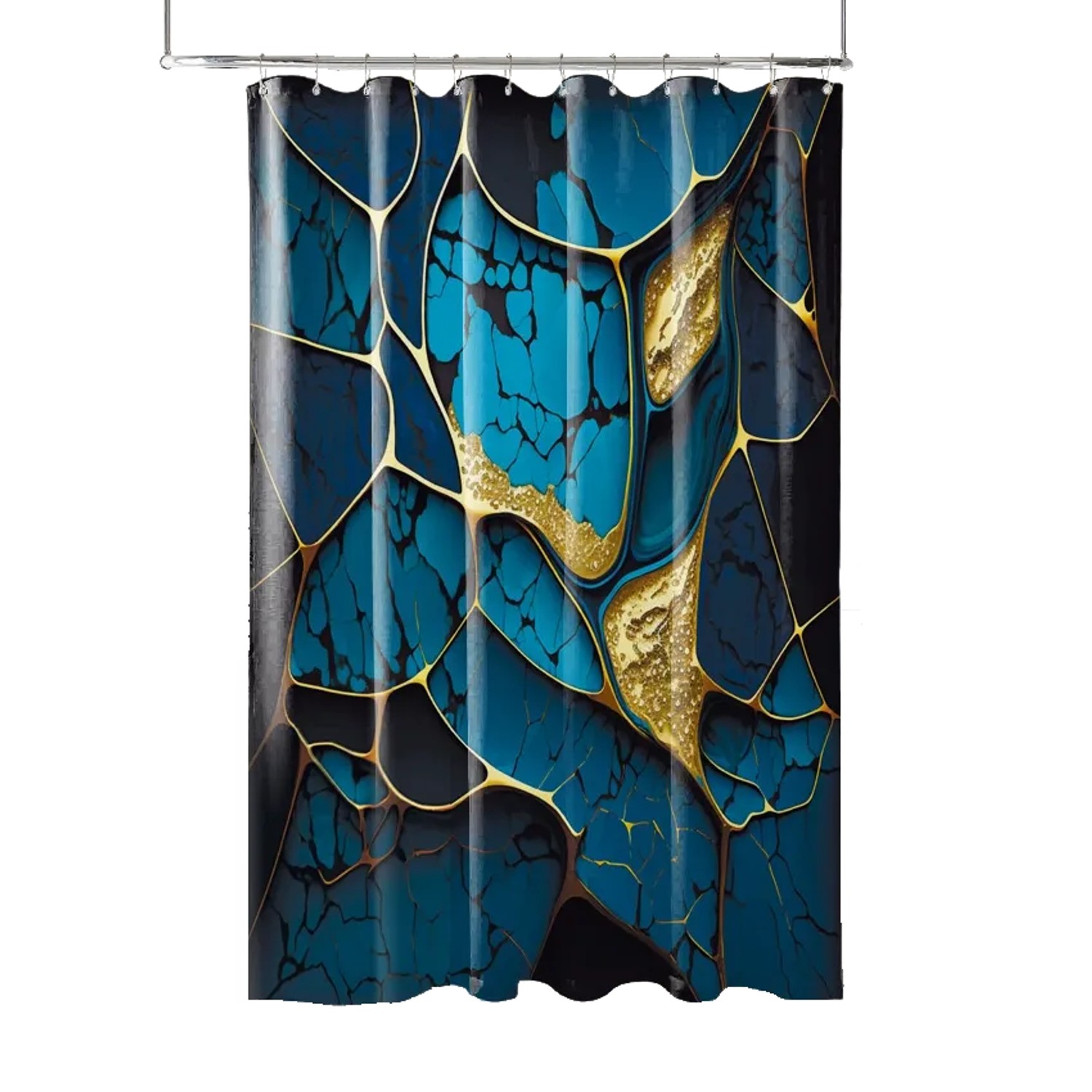 SANILO Duschvorhang Marmor Cobalt 180 x 200 cm günstig online kaufen