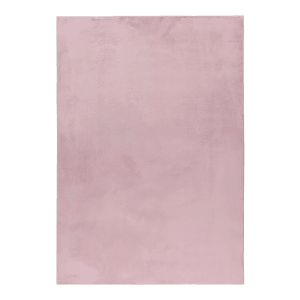 Rosa Kurzflorteppich (80x150 cm) der Marke Ayyildiz Pouffy. Weicher Teppich für Wohnräume.