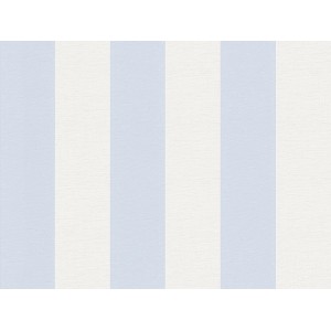 A.S. Creation Vliestapete Liberte mit hellblauen und weißen Streifen.