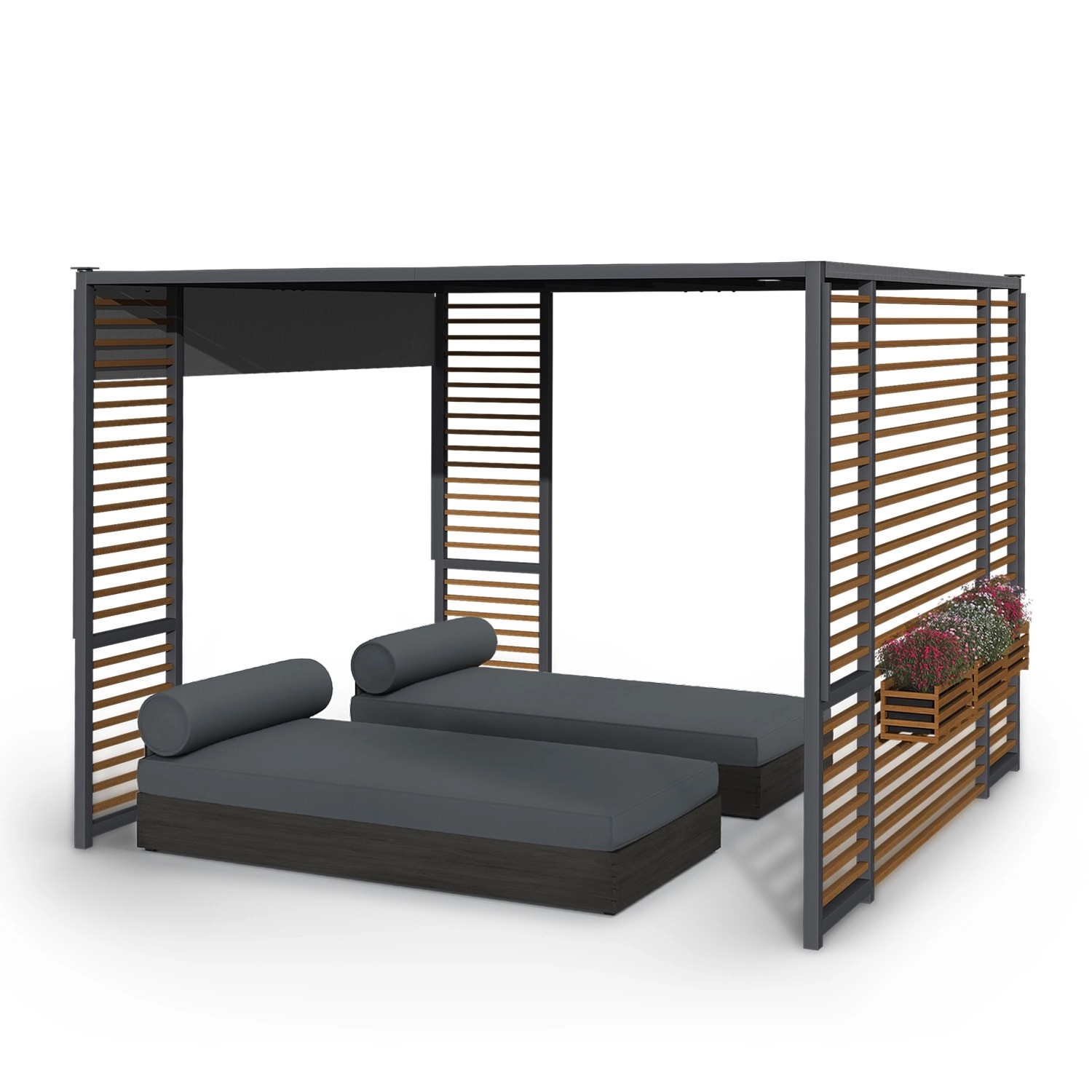 Blumfeldt Valence Gazebo Gartenpavillon 3x3 m UV50+ Wasserabweisend Horizon günstig online kaufen