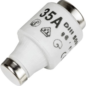 Träge Schmelzsicherung DIII/E33 35A, 5er-Pack für Transformatoren und Kleinmotoren.