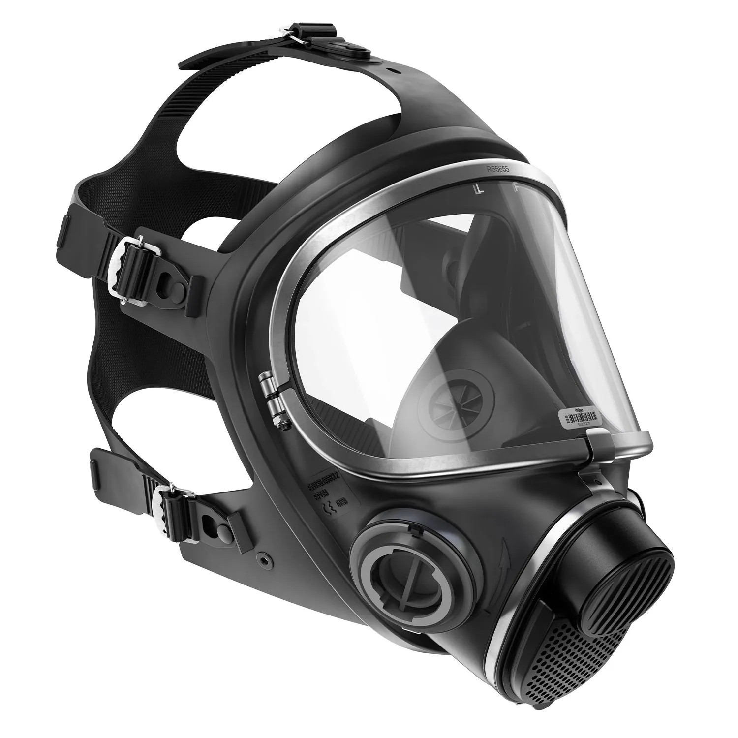 Dräger Atemschutzmaske Vollmaske X-plore 5500 Maske Ohne Filter Epdm Triplex Universalgröße Schwarz