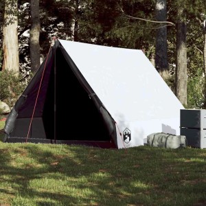 vidaXL Camping-Keilzelt 2 Personen Weiß Verdunkelt Wasserdicht 94758