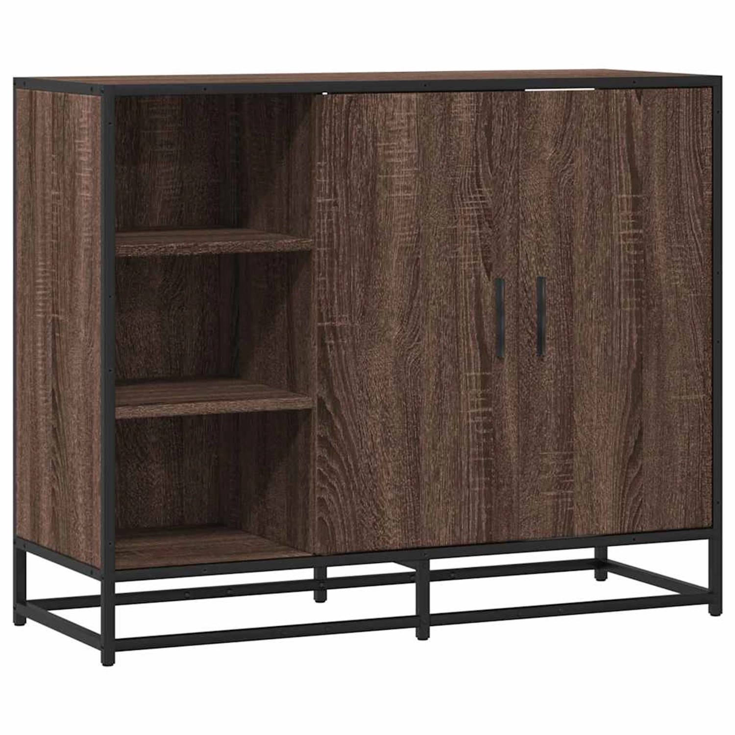 vidaXL Sideboard Braun Eichen-Optik 92x35x76 cm Holzwerkstoff 849023 günstig online kaufen