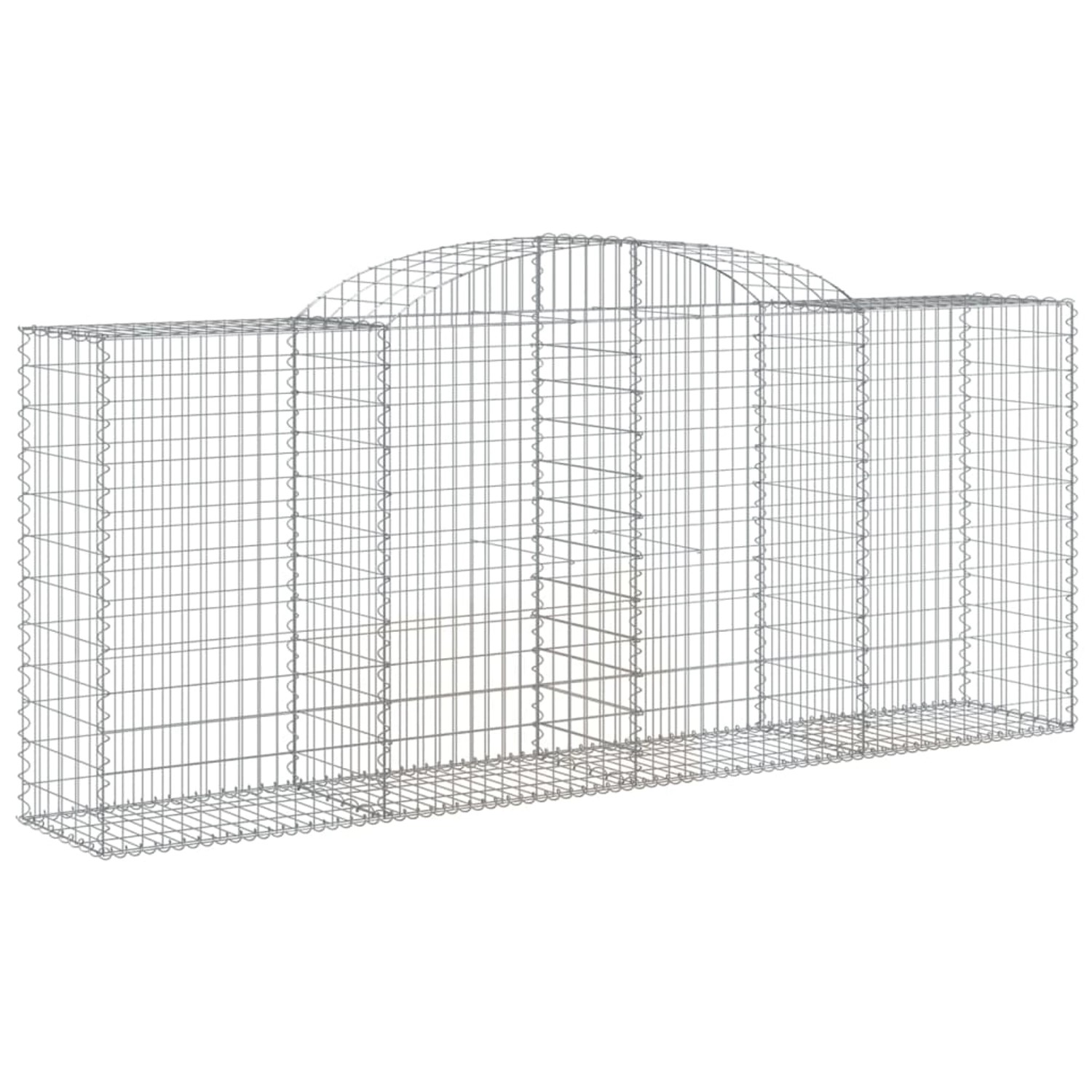 vidaXL Gabionen mit Hochbogen 13 Stk 300x50x120/140cm Eisen 1666587