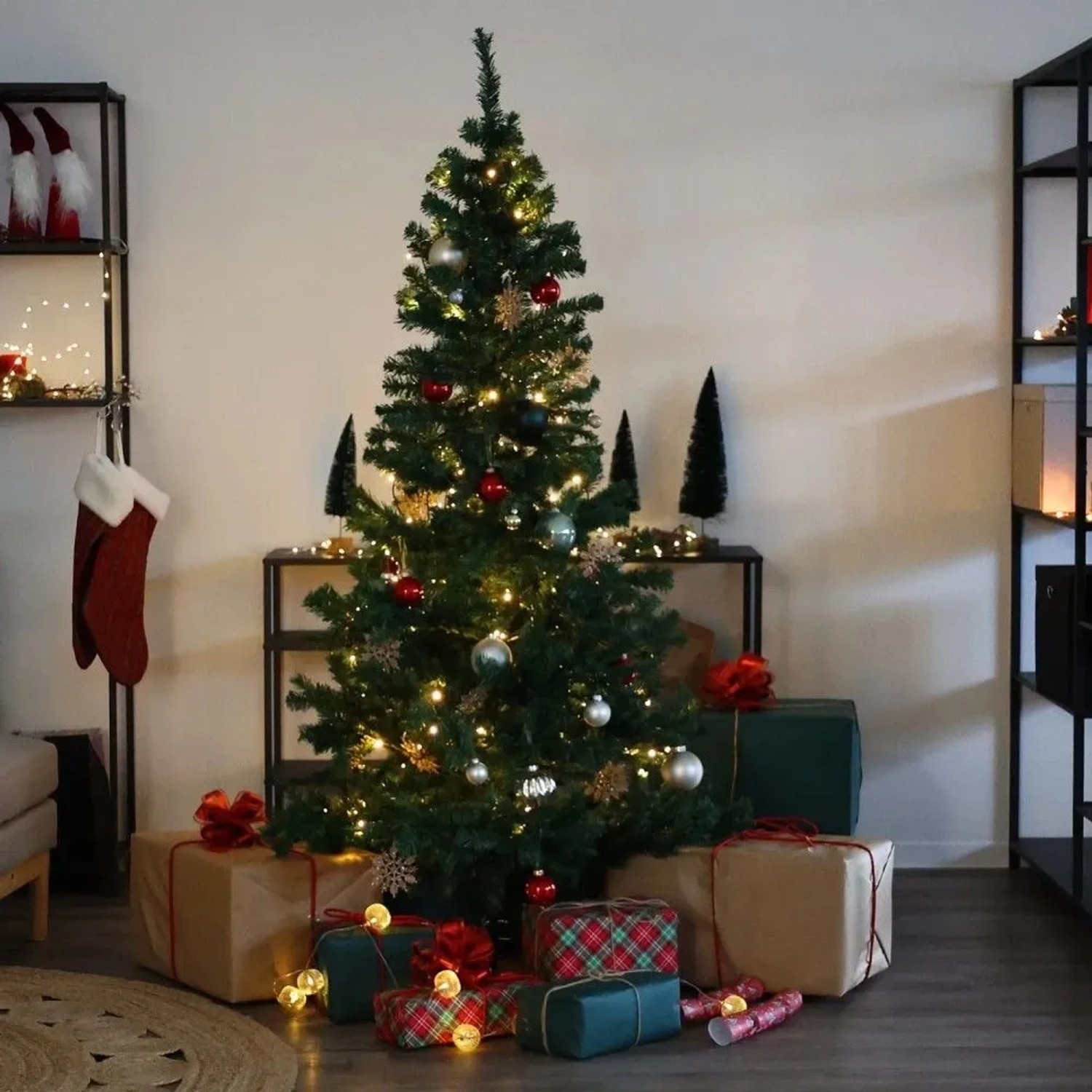 SVITA künstlicher Tannenbaum 180 cm mit Ständer 770 Zweigspitzen Luvi-Nadeln kaufen bei OBI