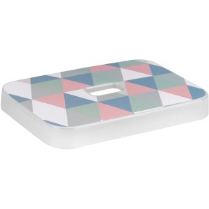 Sunware Deckel für Sigma Home 2,5 l Aufbewahrungsbox, buntes Pastell-Design mit Griff.