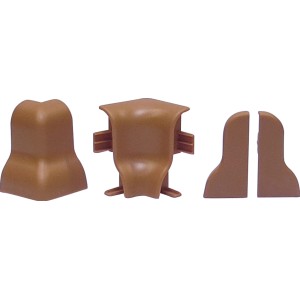 System 8 Zubehörset Buche, 10-teilig: Innenecke, Außenecke, Endkappen für Laminat & Parkett.