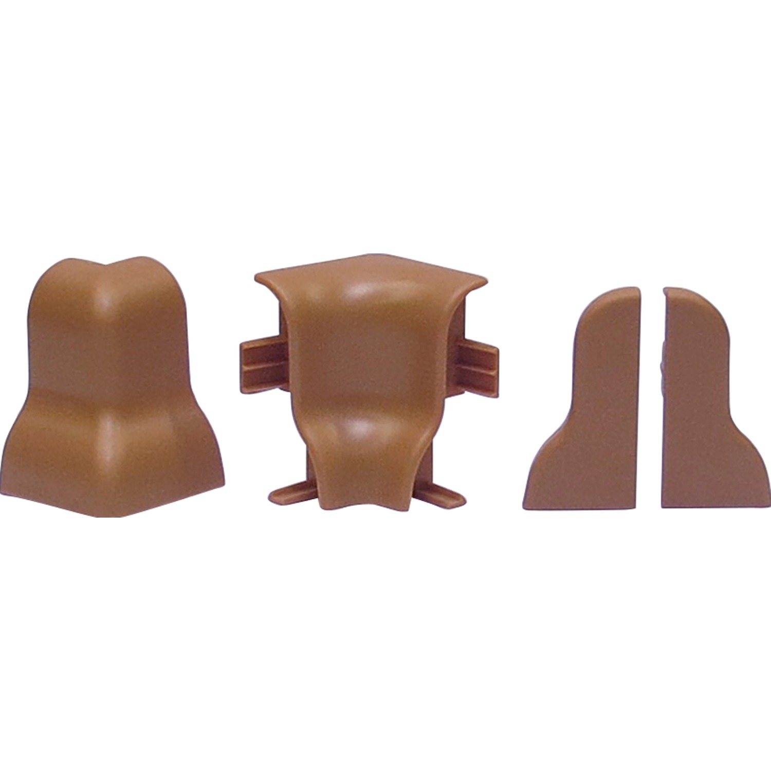 System 8 Zubehörset Buche, 10-teilig: Innenecke, Außenecke, Endkappen für Laminat & Parkett.