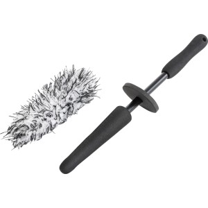 Felgenbürste Mikrofaser mit Spritzschutz, 37 cm Länge, für Autopflege.