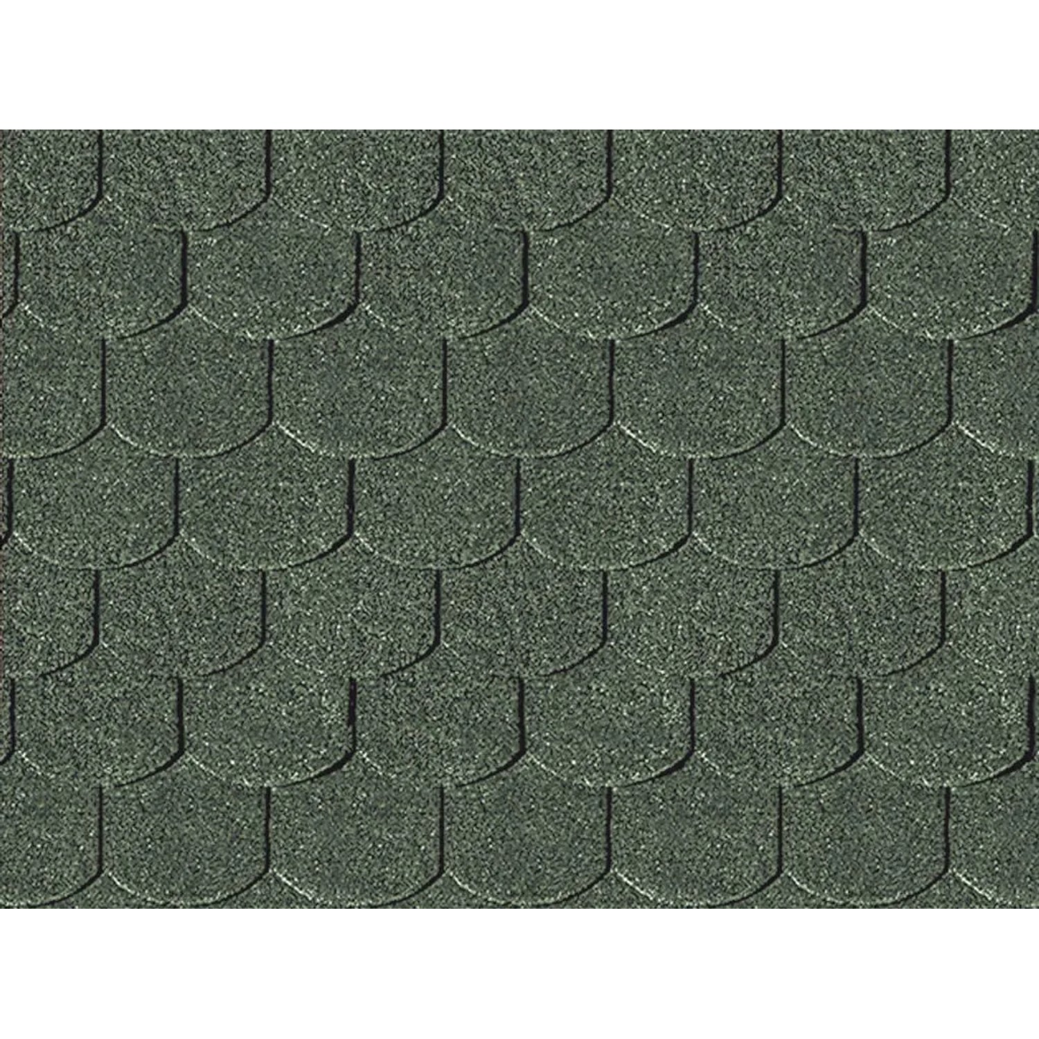 Woodtex Dachschindeln Biberschwanz in Dunkelgrün 3 m²