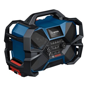 Bosch Professional Radio GPB 18 VH-6 SRC, Baustellenradio mit Bluetooth, DAB+, FM und AUX.
