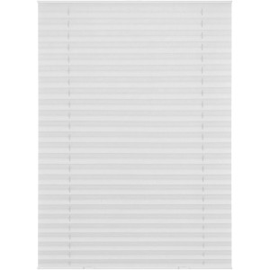 Weißes Lichtblick Dachfenster Plissee 36,3x60cm, Montage ohne Bohren.