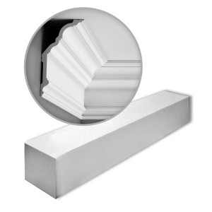 ORAC DECOR C340 LUXXUS Zierleisten Set, 12 Stuckleisten (24m), weiß, für Wand und Decke.