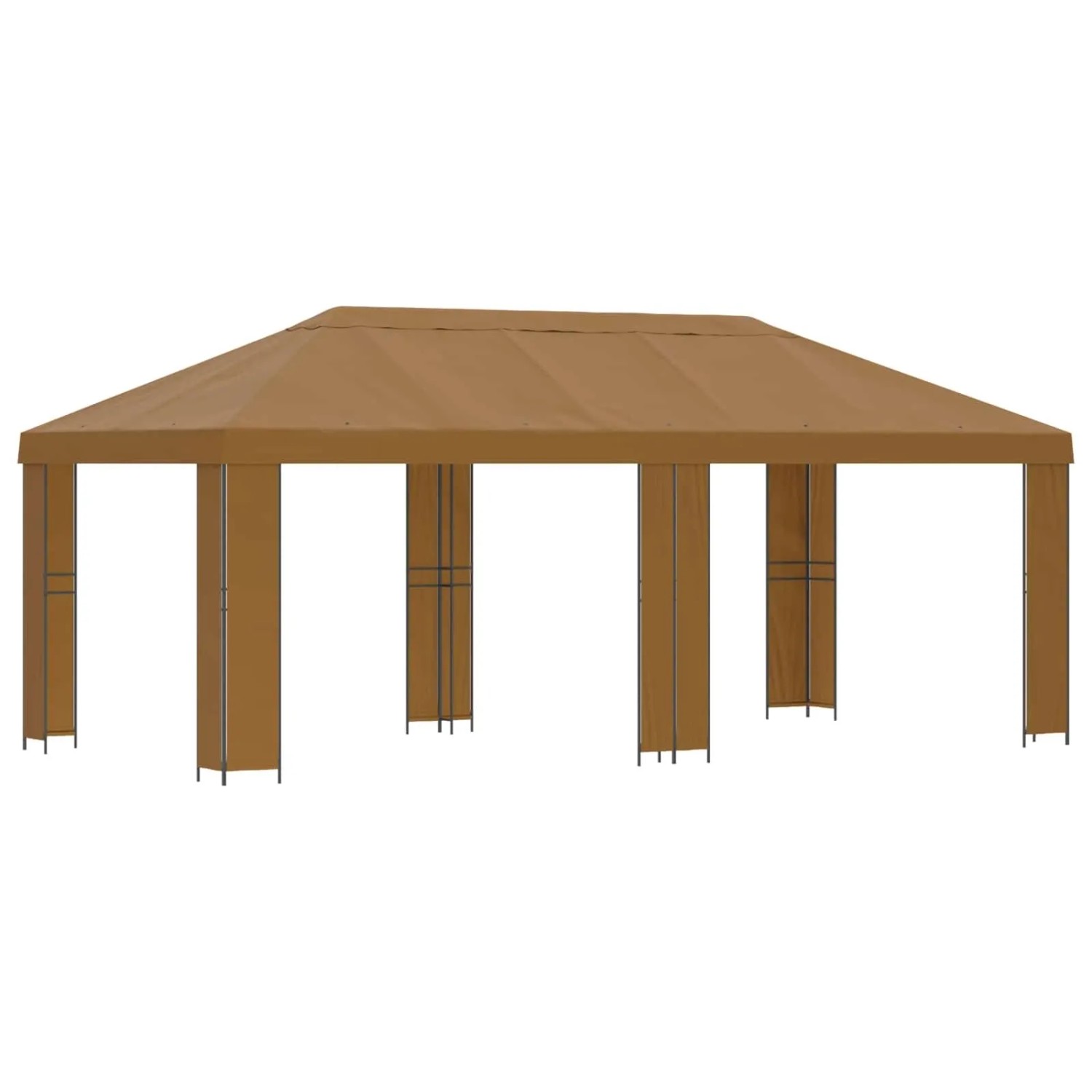 vidaXL Garten Pavillon 6 x 3 m Beige Polyester und Stahl 190 3376007