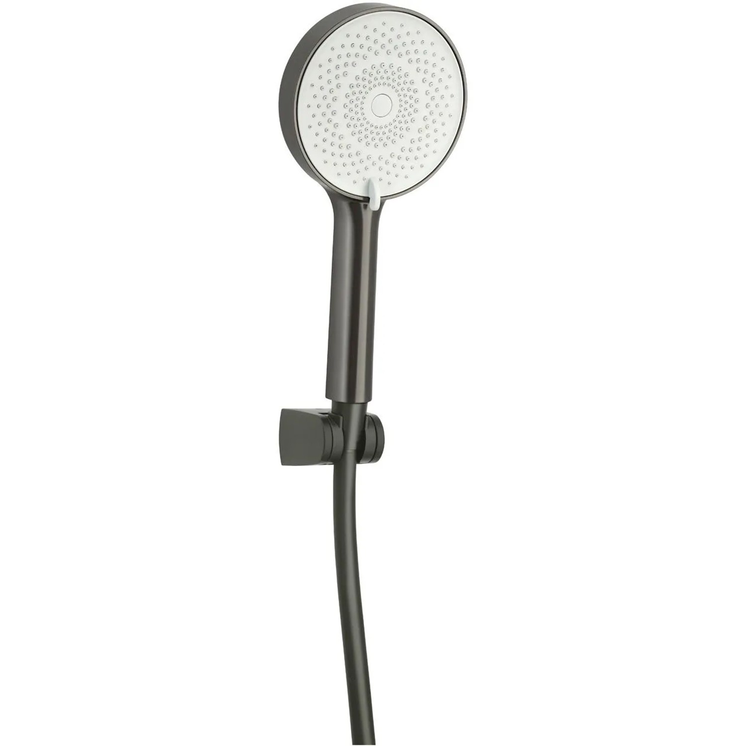 Euroshowers EuroFlux Duschset mit Schlauch Halter Gun Metal