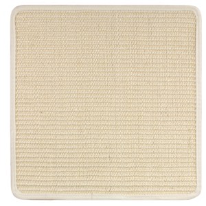 Beige Vesper Kratzmatte, 32x32 cm, für Kratzbaum, aus robustem Seegras.