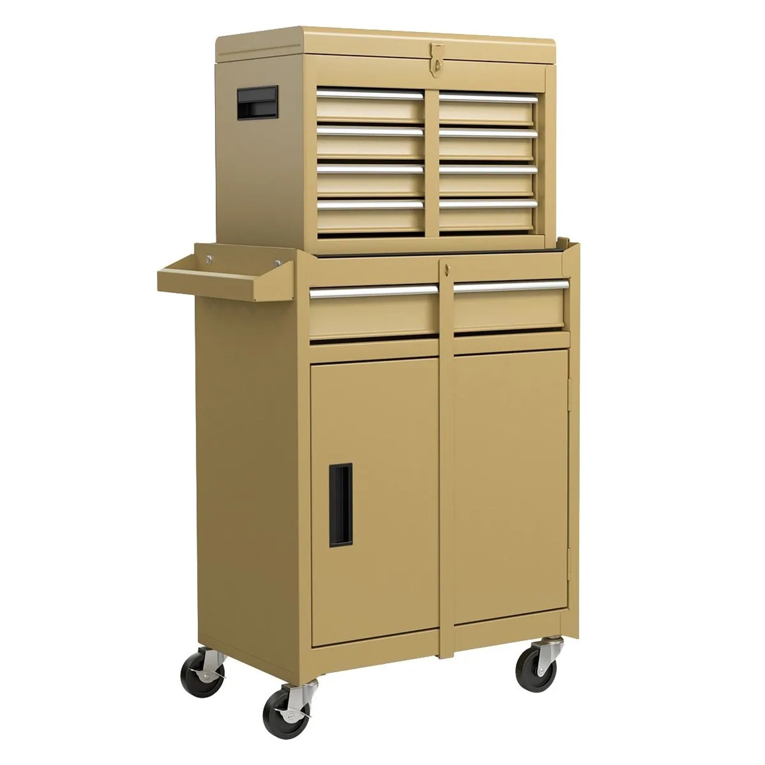 Costway Werkstattwagen 2 In 1 mit Koffer 100 kg Gelb