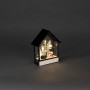 Konstsmide LED-Glashaus mit Schneemann und warmweißen Lichtern für winterliche Deko.