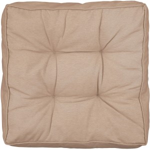 Beiges In the Mood Paddy Matratzenkissen, 47x47 cm, für Gartenmöbel.