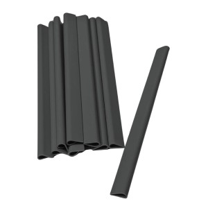 zaunzu Klemmschiene, anthrazit, zur Befestigung von Zaunblenden und Windschutz am Zaun.