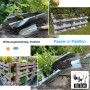 BigDean 8er Set Zink Paletten Blumenkästen Einsatz 38cm Groß Silber Aus Metall Verzinkt Zinkkasten Pflanzkasten Balkonkasten Blumentopf Für_5