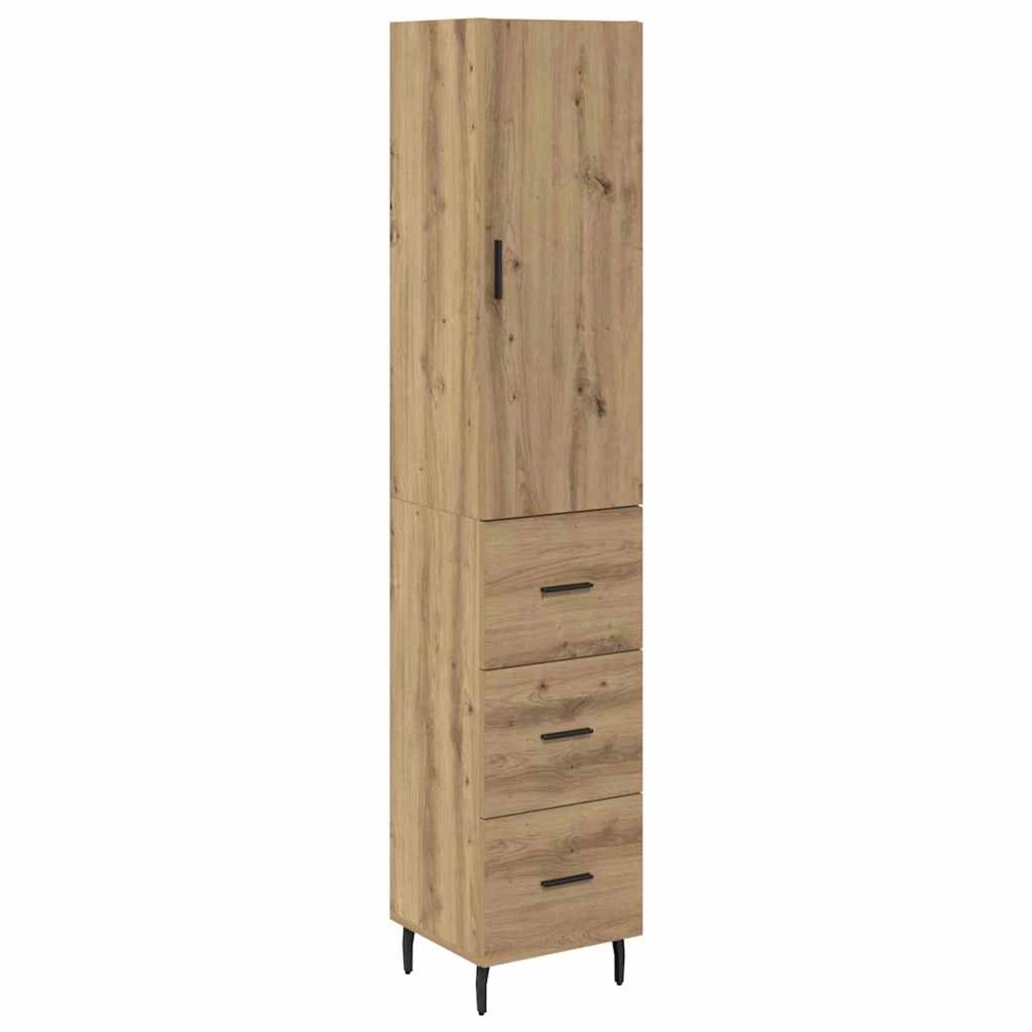 vidaXL Highboard Artisan-Eiche 34,5 x 34 x 180 cm Holzwerkstoff 3415916 günstig online kaufen