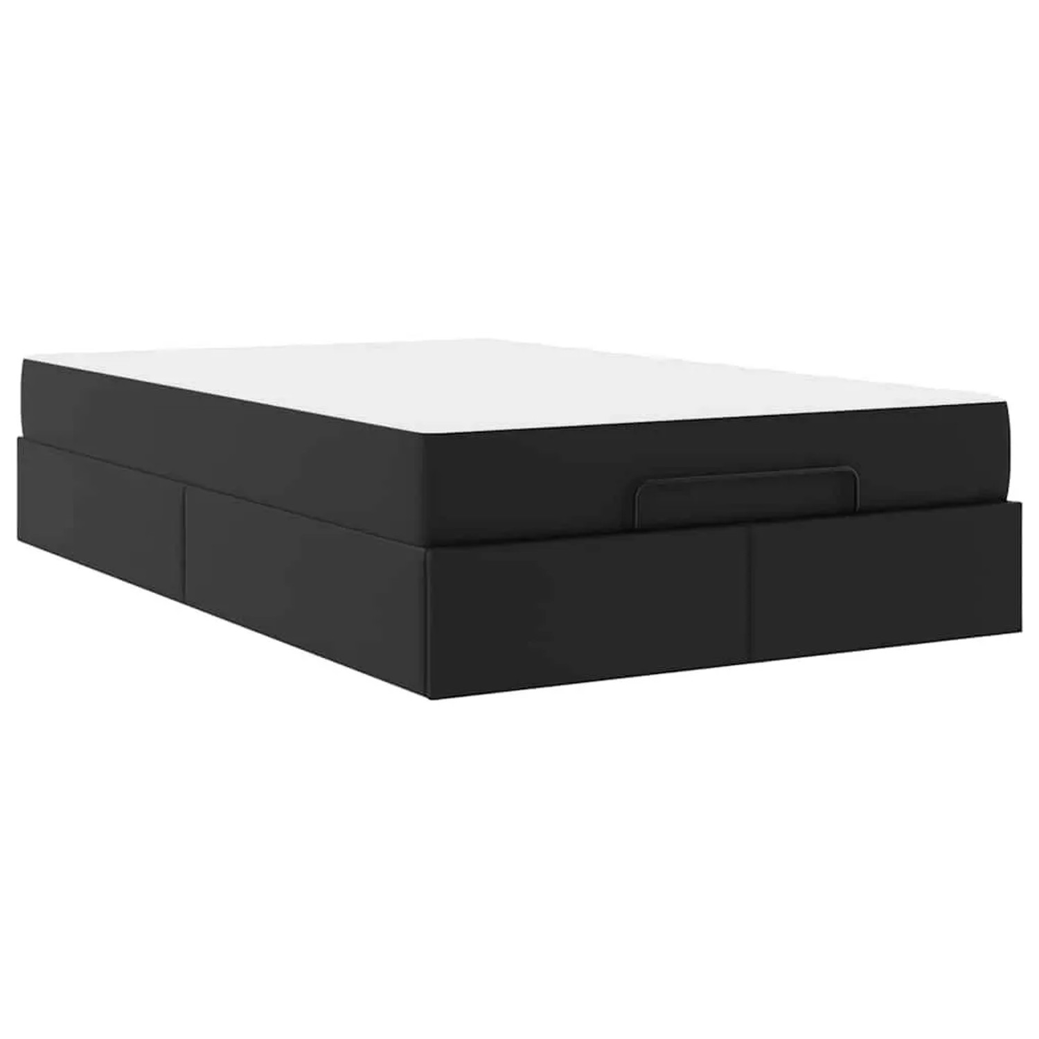 vidaXL Bettgestell mit Matratze Schwarz 120 x 200 cm Kunstleder 3399421 günstig online kaufen