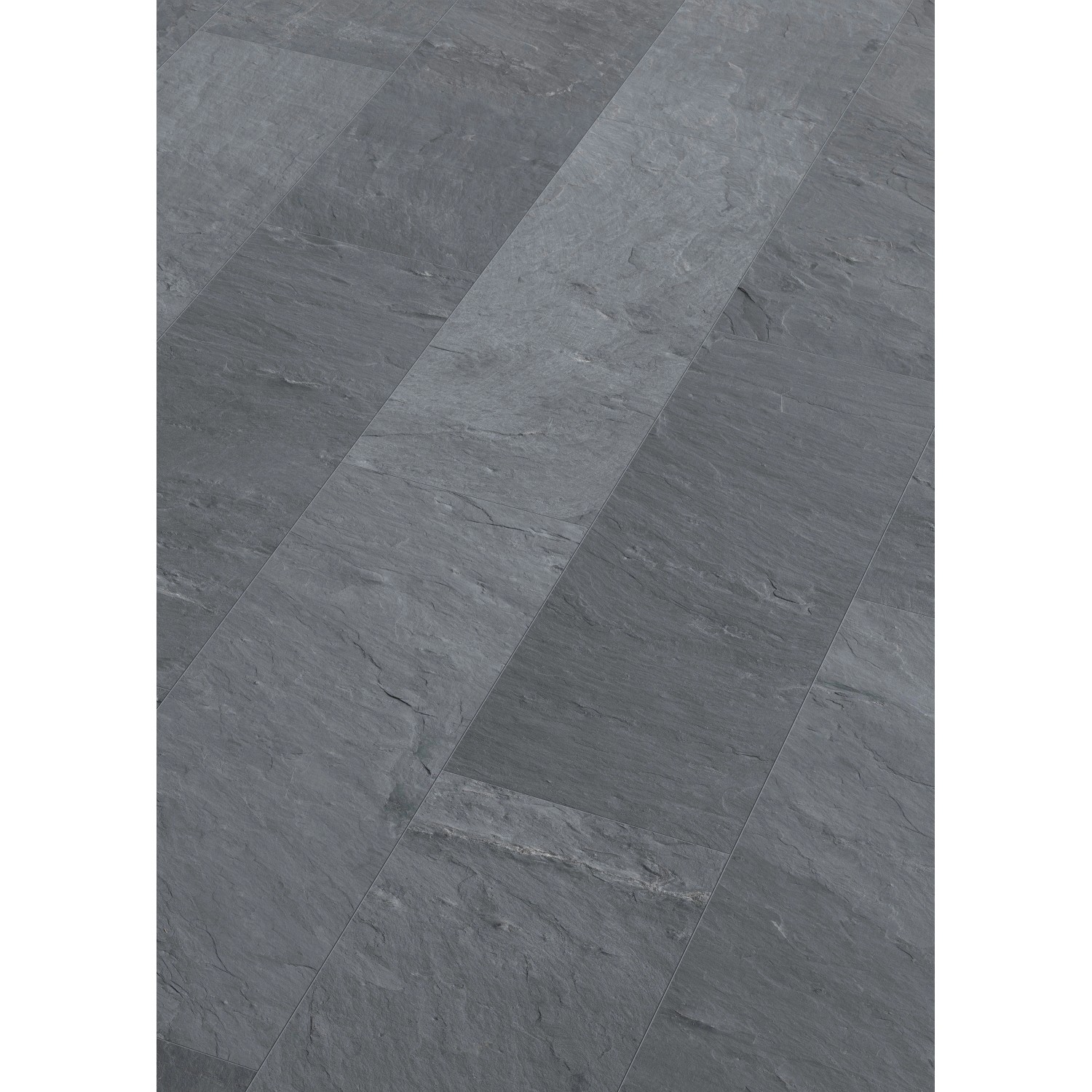 Classen Ceramin Fliese Neo Vario Cosmo, dunkle Bodenfliese in Schieferoptik, Großformat.