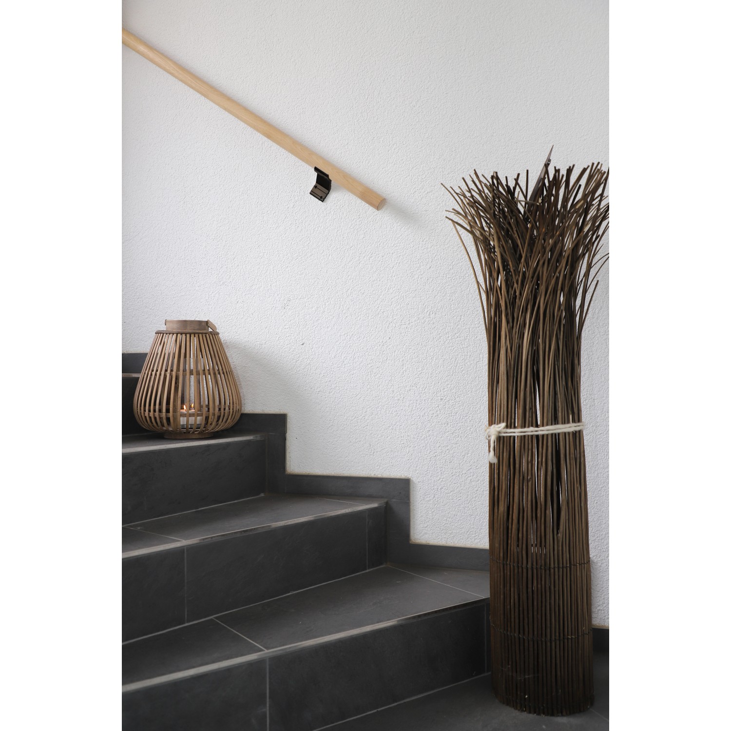 Dieda Handlauf-Set Individuell auf Maßanfertigung Eiche Ø 40 x 1.700 mm_8