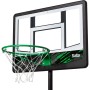 Salta Basketballständer Dribble mit grünem Korb und Netz, höhenverstellbar für Kinder.