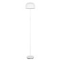 Weiße Reality LED-Stehleuchte Jeff, Ø 25cm, matt, für gemütliches Licht.