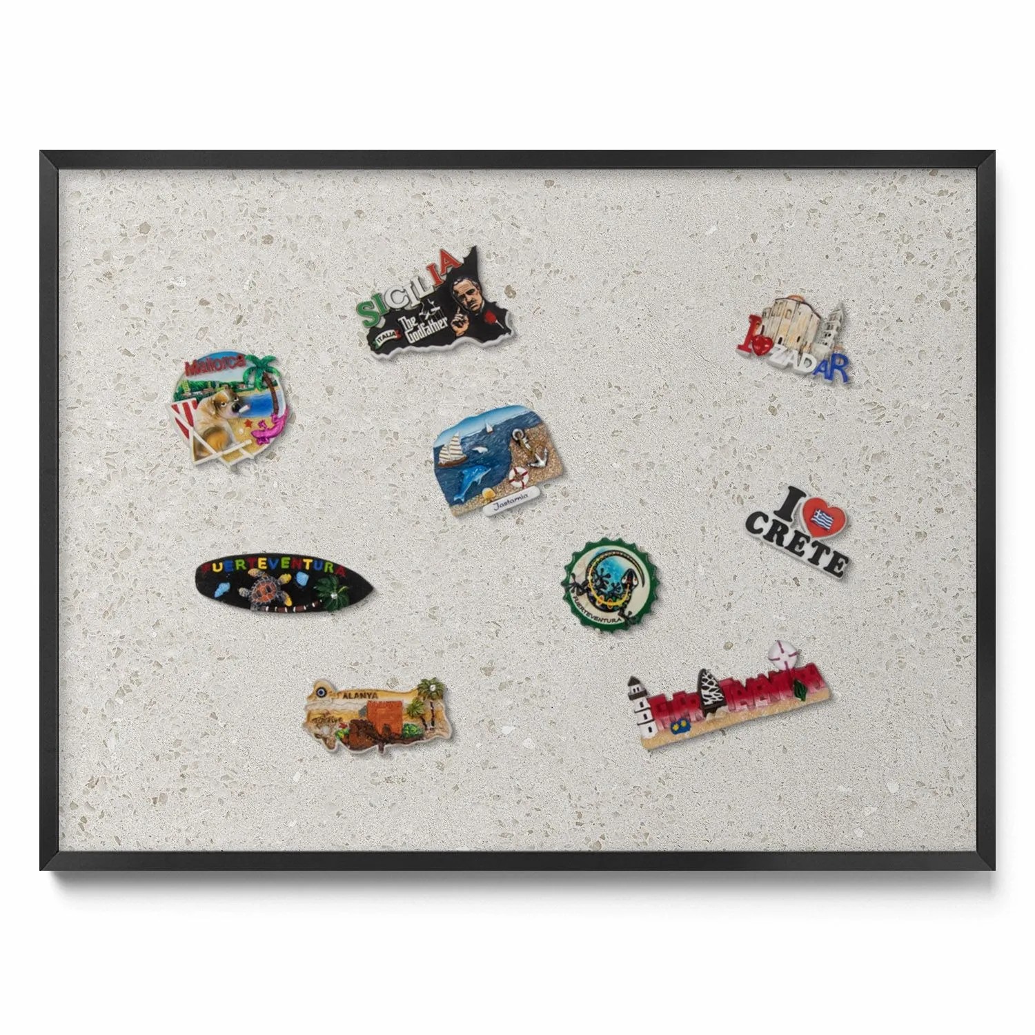 Tulup Magnettafel Blech Magnettafel für Sammlermagnete Hellstein Gres 80x60 günstig online kaufen