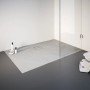Rechteckige Schulte Duschwanne ExpressPlus, 140x90 cm, grau, Steinoptik, mit Ablaufgarnitur.