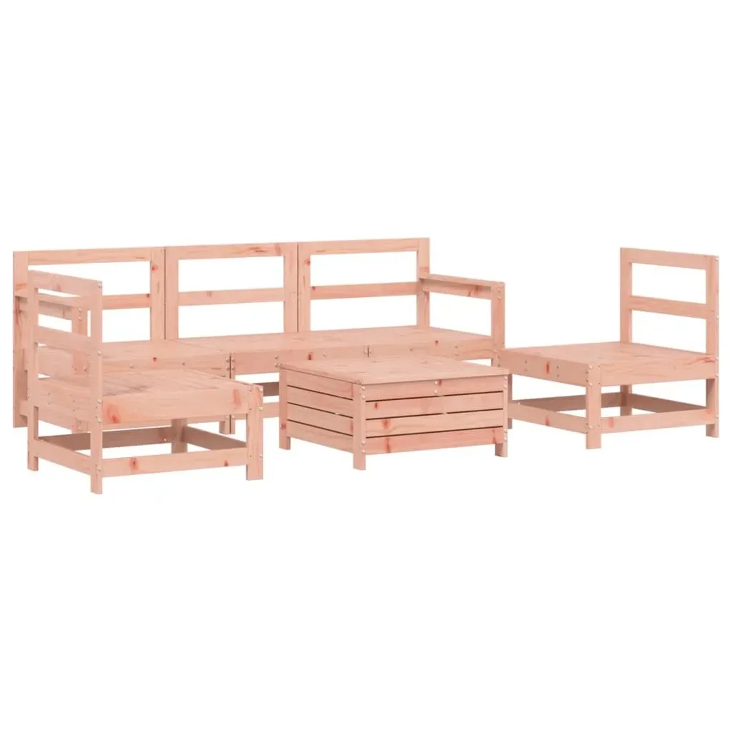 vidaXL 6-Tlg Garten-Sofagarnitur Massivholz Douglasie 3250730