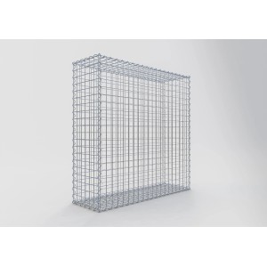 Gabiona Gabionenkorb, 100x100x30 cm, Maschenweite 5x5 cm, Drahtkorb für Einfassungen und Mauersysteme.