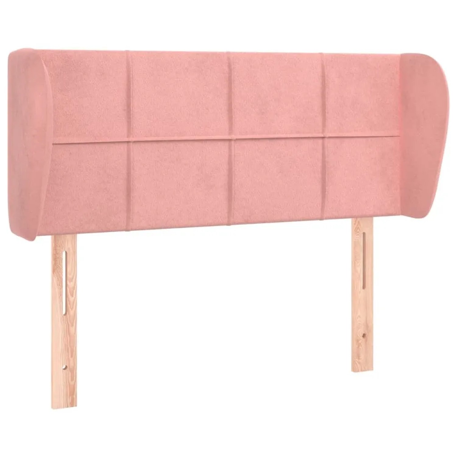 vidaXL Kopfteil mit Ohren Rosa 83x23x78/88 cm Samt 3117179
