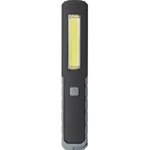 Schwarze Work Line LED Arbeitsleuchte, eine Taschenlampe mit LED-Licht und An/Aus Knopf.