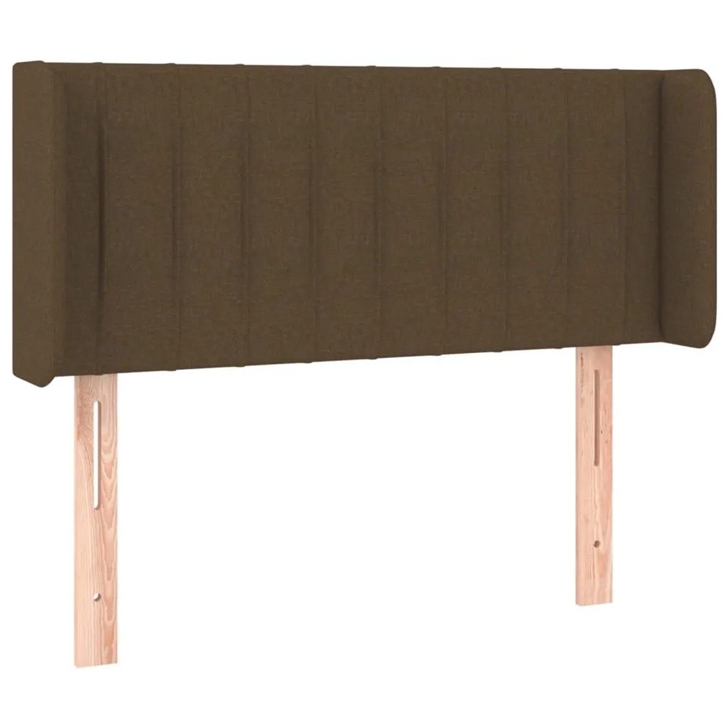 vidaXL Kopfteil mit Ohren Dunkelbraun 93x16x78/88 cm Stoff 3118991
