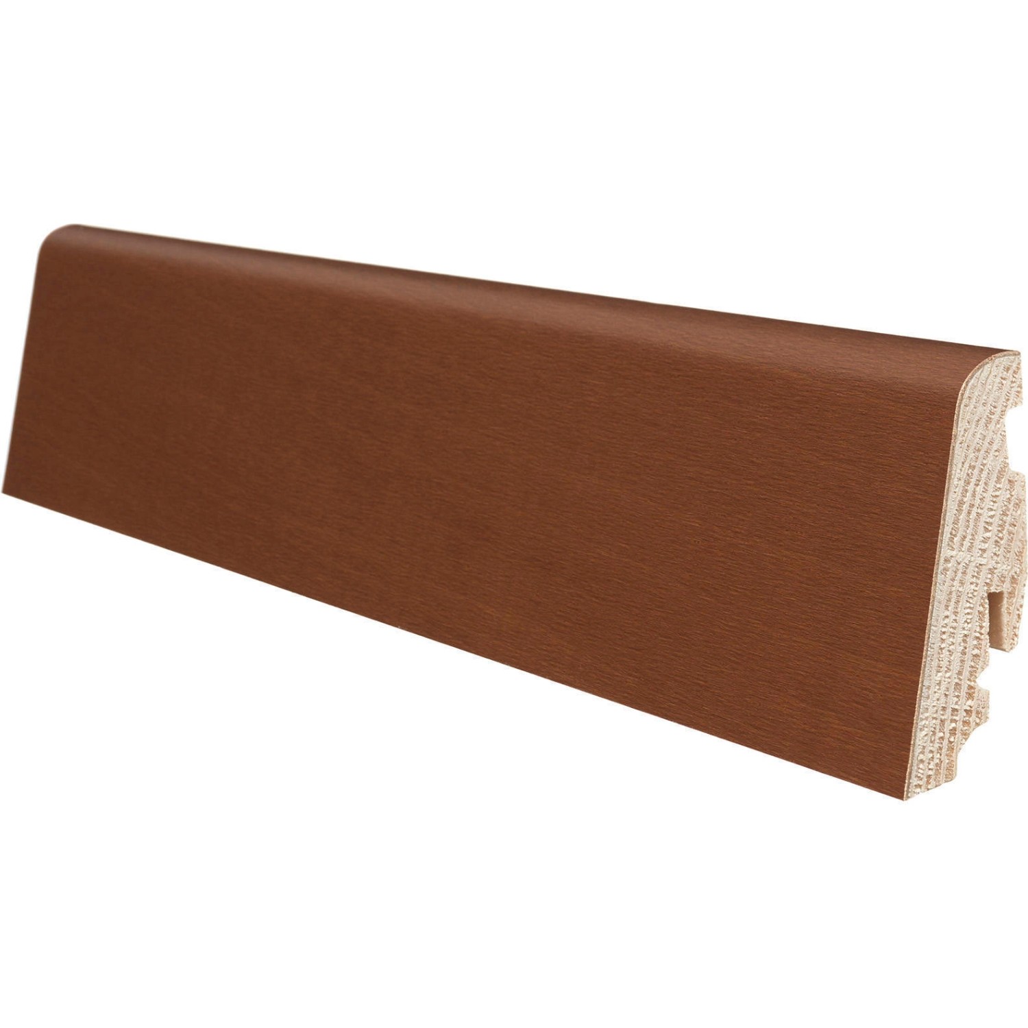 Sockelleiste Robinie versiegelt 58 mm x 19 mm x Länge 2200 mm