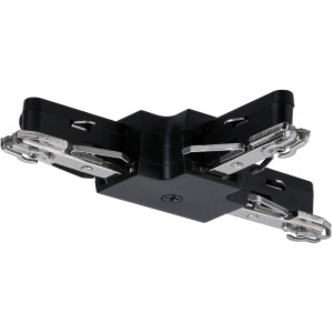 Paulmann URail T-Verbinder, starr, schwarz matt, für 230V Schienensysteme.