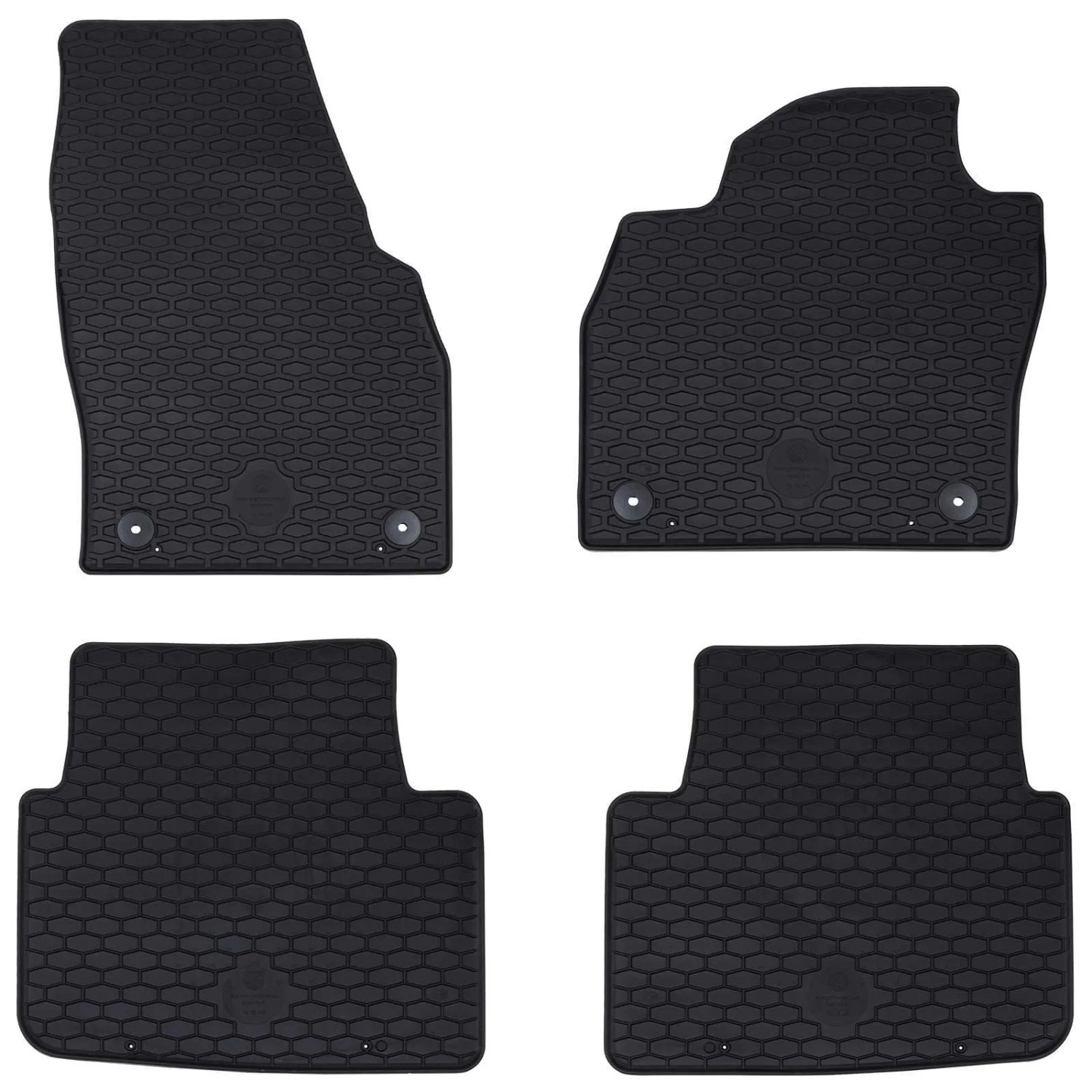 vidaXL Autofußmatte 4-Tlg Schwarz Geeignet für KAMIQ 2019- Gummi 42029100