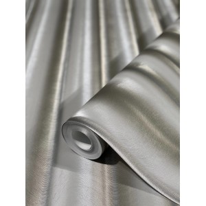 Glööckler Vliestapete Imperial Welle Pearl, silberne Wellenstruktur.