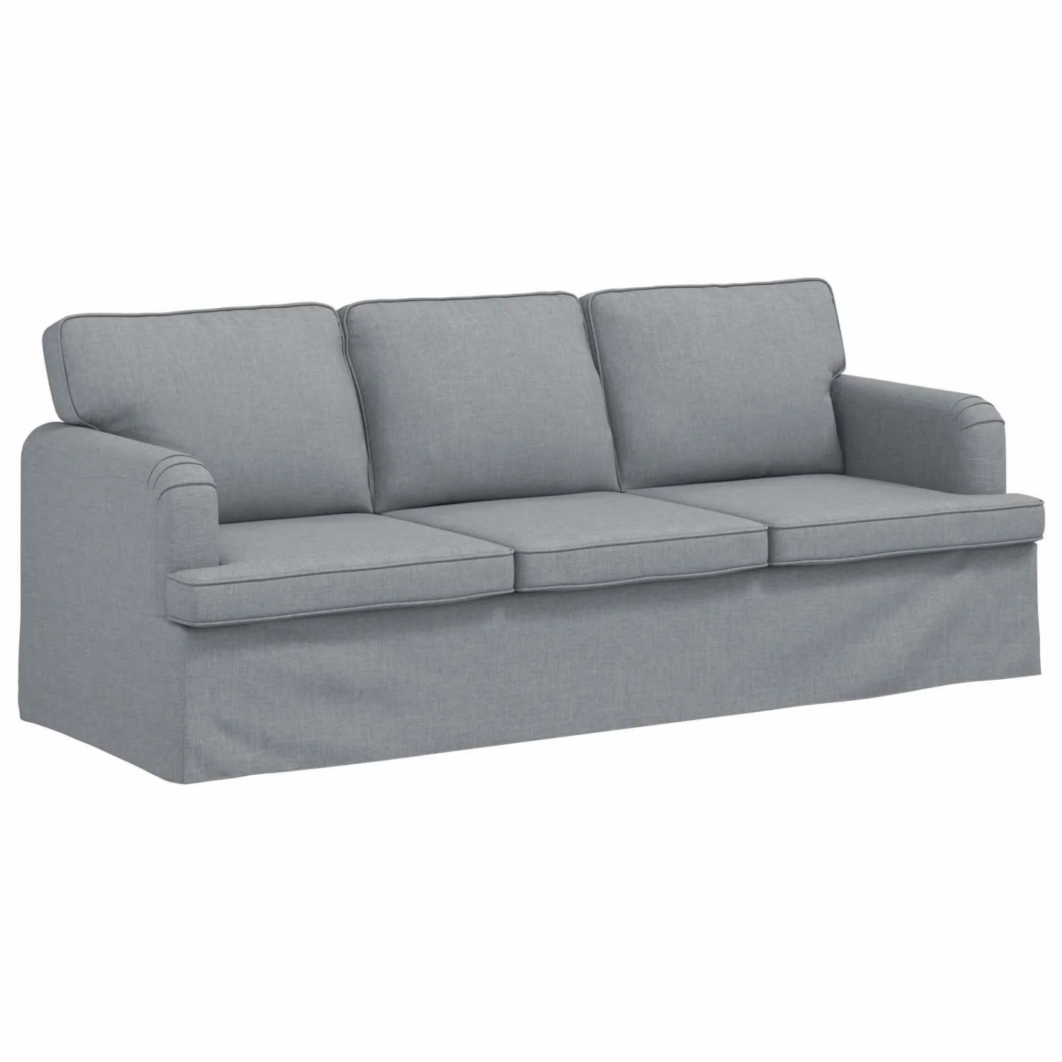 vidaXL Sofa Hellgrau 201 x 80 x 85 cm Stoff 42024497