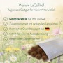 LaCaTho Kleiner Odermennig Samen, spiky braun, in Papiertüte auf Blumenwiese. Regionales Saatgut für Artenvielfalt.