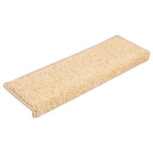 vidaXL Stufenmatten 20 Stk 65x21x4 cm Creme Rechteckiger Rand 3365855