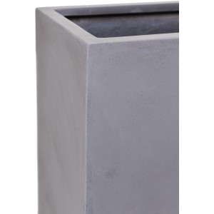 Grauer Vivanno Pflanzkübel Elemento in Betonoptik, Fiberglas, 59x30x75 cm.