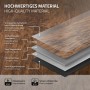 Detailaufnahme des ML-Design Vinylbodens Akazie Braun, der die Materialschichten zeigt.