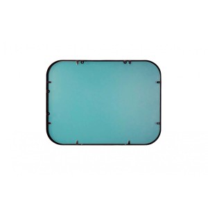 Rechteckiger Randal Metallspiegel (80x60 cm) in Goldoptik. Wandspiegel für Bad oder Flur.