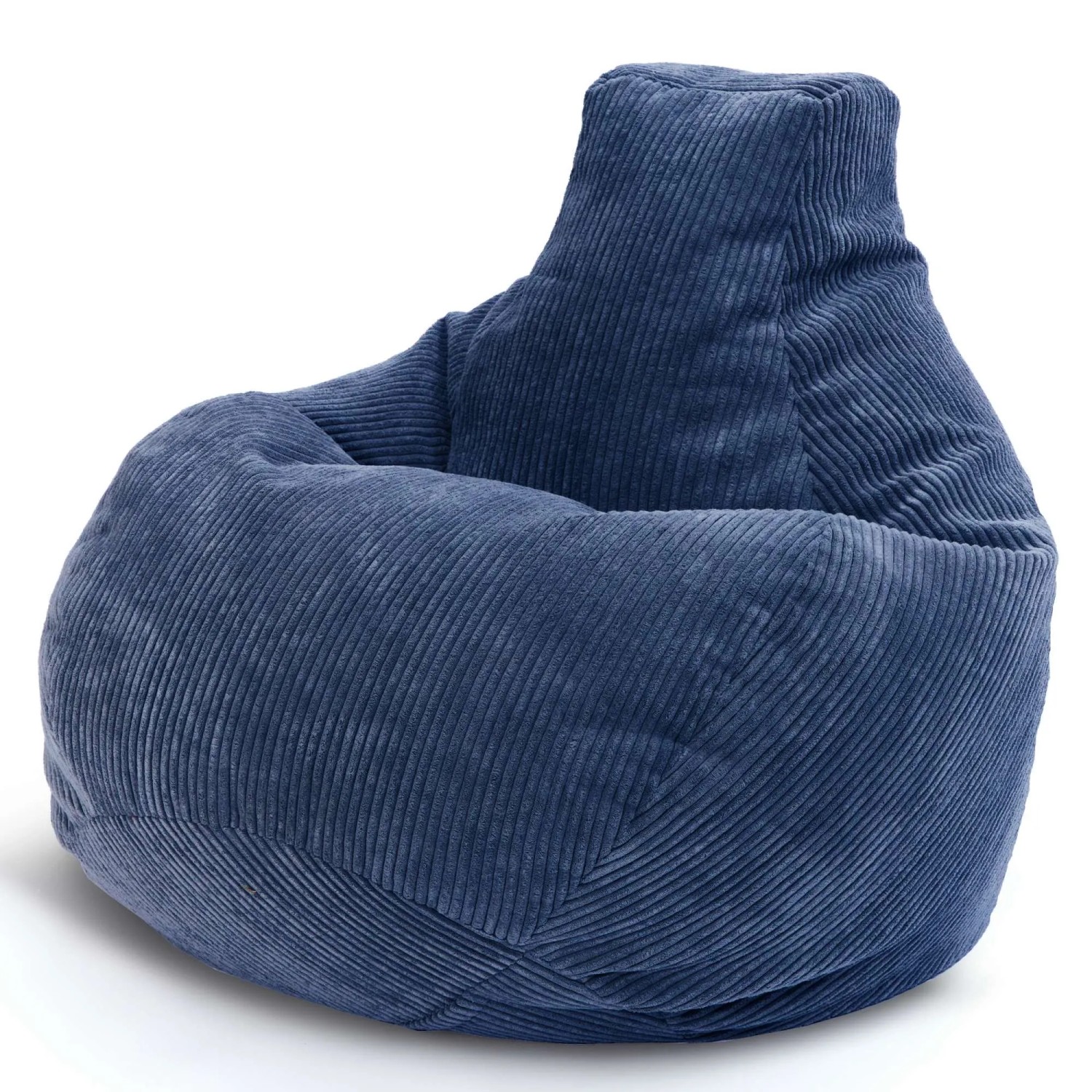 Green Bean Sitzsack Cozy 80 x 90 x 90 cm Cord mit EPS-Perlen-Füllung Dunkelblau